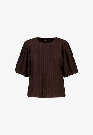 MS Mode, MS MODE TOP NOT TRANSLATED - T-shirt basique - dark brown