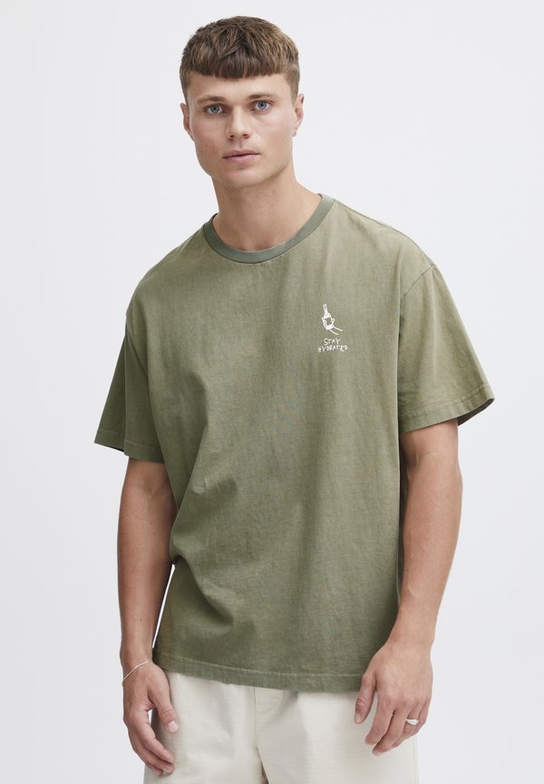 SDISMAIL - Print T-shirt - vetiver4