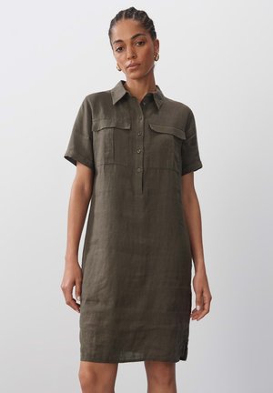 QUINTY - Shirt dress - deep green