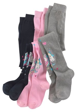 3 PACK - Tights - marine rosa grau melange