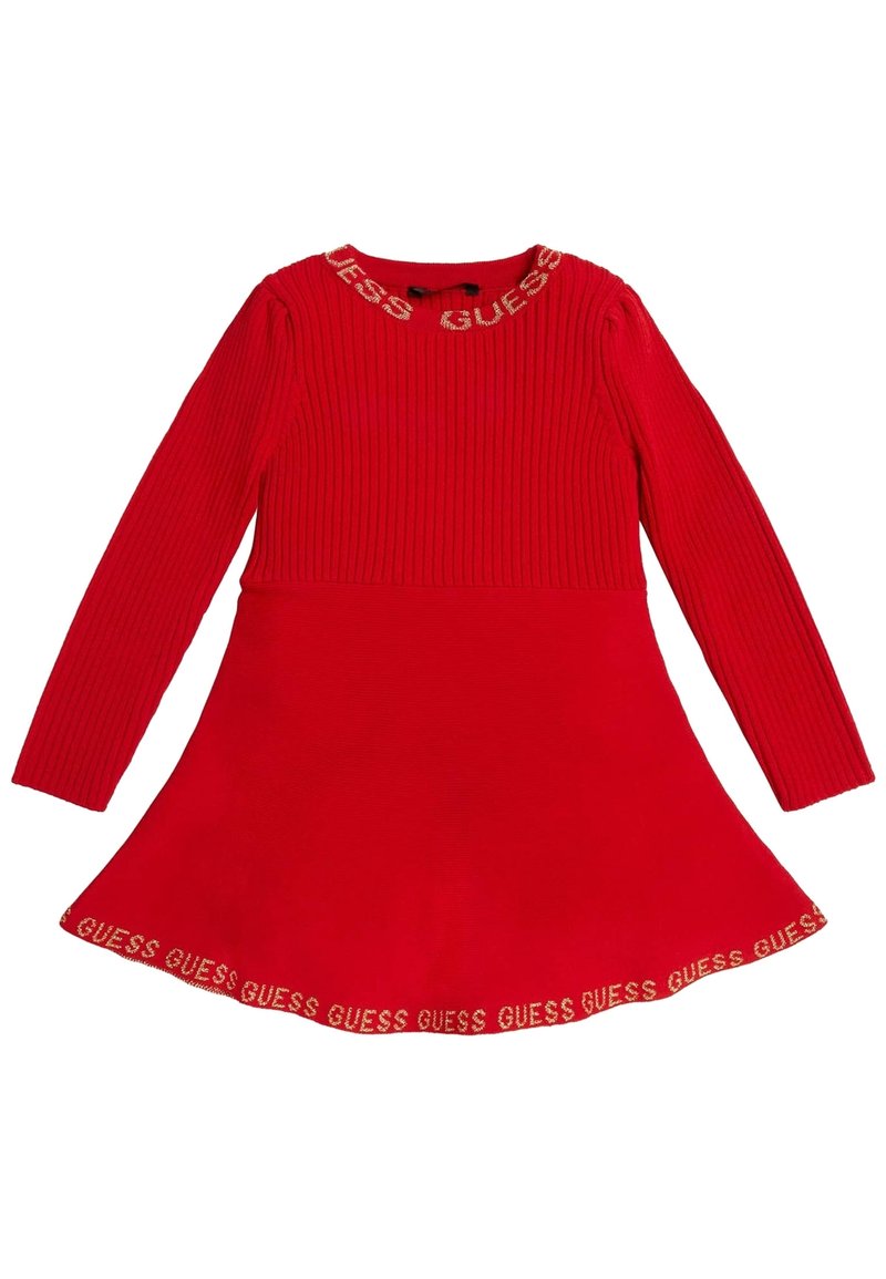 Guess Gebreide jurk - rot
