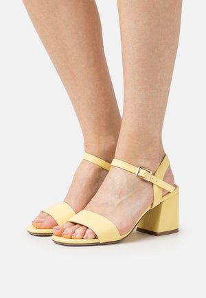 Low Heel New Look Yellow Sandals Shop Vizzano Women's Block Heel