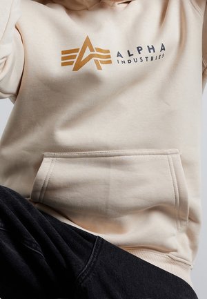 LABEL - Sweat à capuche - jet stream white