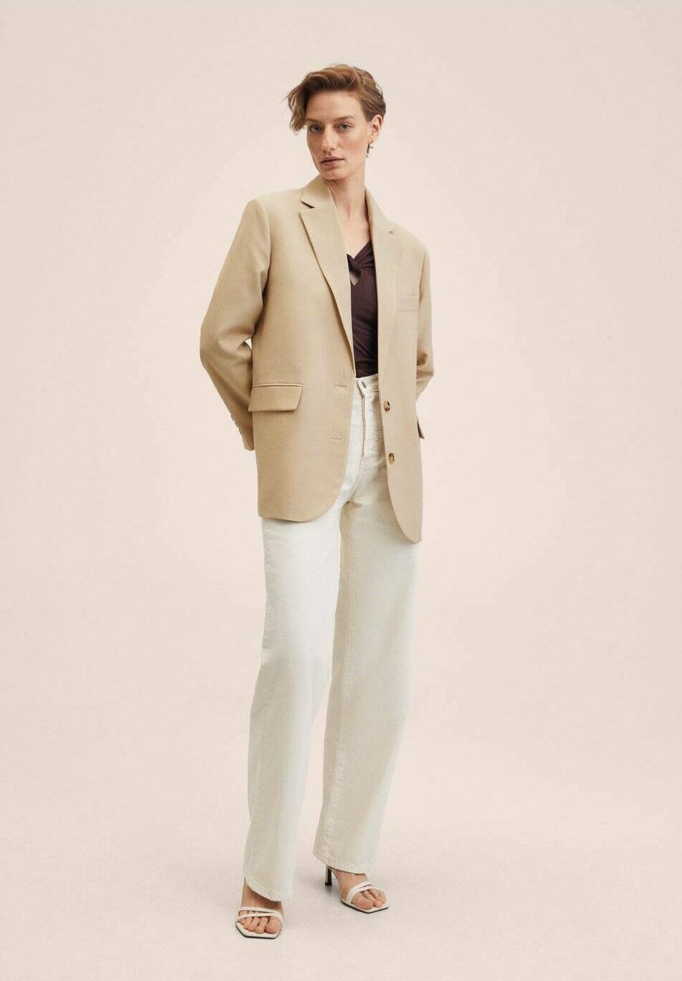 Mango CHRISTY - Blazer - écru/crème - Zalando.nl