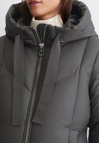 Marc O'Polo LONG NEW QUILTINGS WITH HOOD - Sulemantel - light graphite