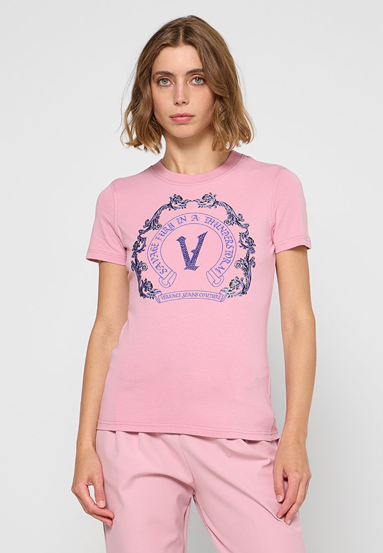 Versace Jeans Couture T-shirt print roze Versace Jeans Couture T-shirt print roze