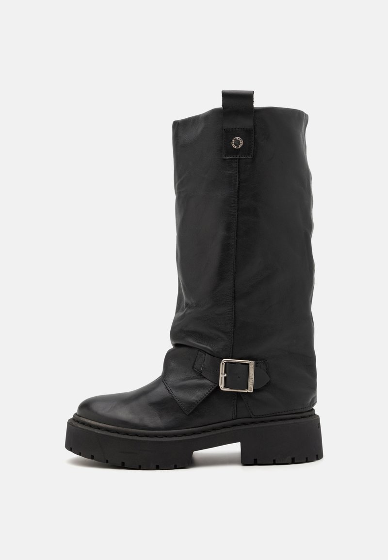 Steve Madden GODIVA - Stivali con plateau - black
