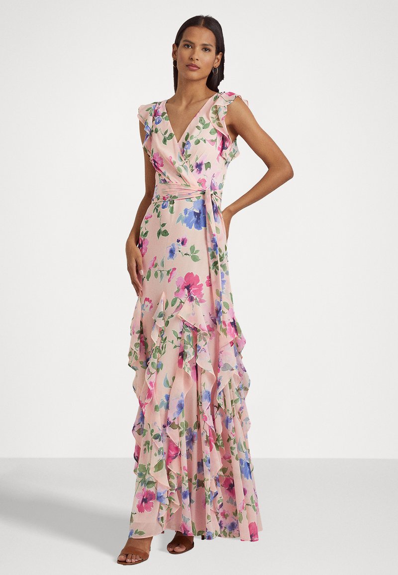 Lauren Ralph Lauren Maxi-jurk donkerroze
