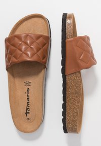 Tamaris SLIDES - Hausschuh - cognac