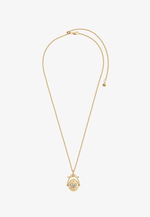 FABLE ENGLAND, W INITIAL WATER LILY SPINNER CHAIN - Halskæder - gold-coloured