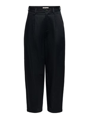 ONLY, CHINO HOSE ONLCASIL BARREL FIT CHINO HOSE - Chino - black