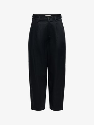 ONLY, CHINO HOSE ONLCASIL BARREL FIT CHINO HOSE - Chino - black