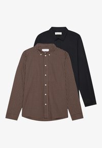 2 PACK - Chemise - black/brown