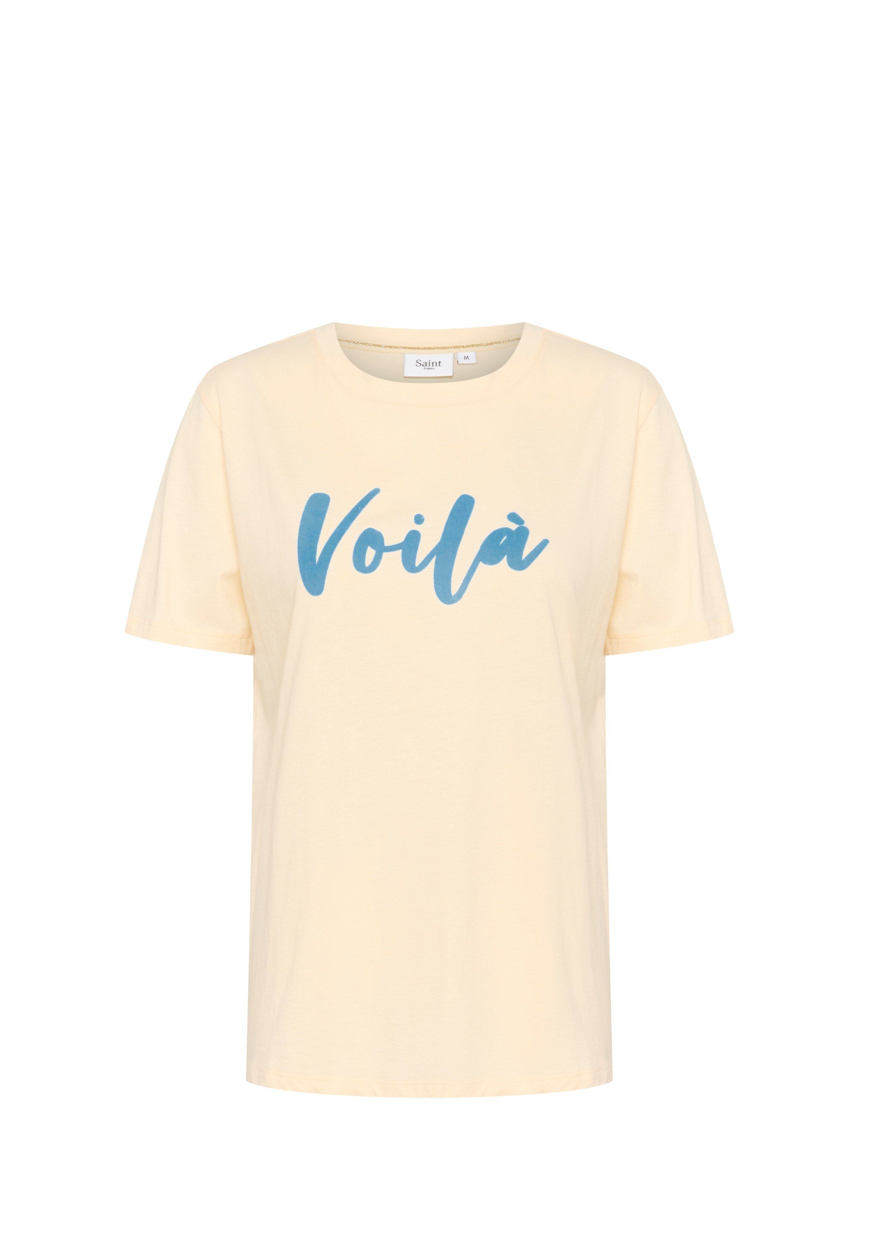Saint Tropez ZUKASZ - Print T-shirt - pearled ivory ultramarine