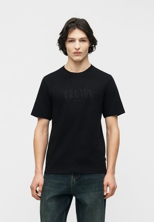 JPRBLAETHAN BRANDING TEE - T-shirt imprimé - black