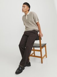 JACK&JONES JPSTKARL JJSUMMER Linen Blend Short, Seal Brown, M Homme