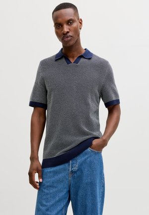 Jack & Jones PREMIUM, POLOSHIRT KURZARM REGULAR FIT - Poloshirt - naval academy
