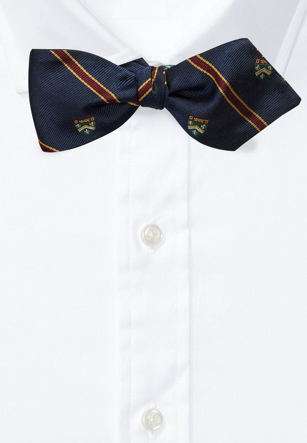 STRIPED SILK TWILL CLUB BOW TIE - Fliege