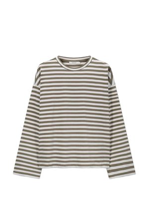 GESTREIFTES  - Langarmshirt - dunkelgrün