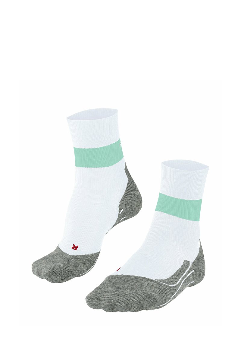 FALKE RU COMPRESSION STABILIZING RUNNING LIGHT CUSHIONING - Sports socks - white