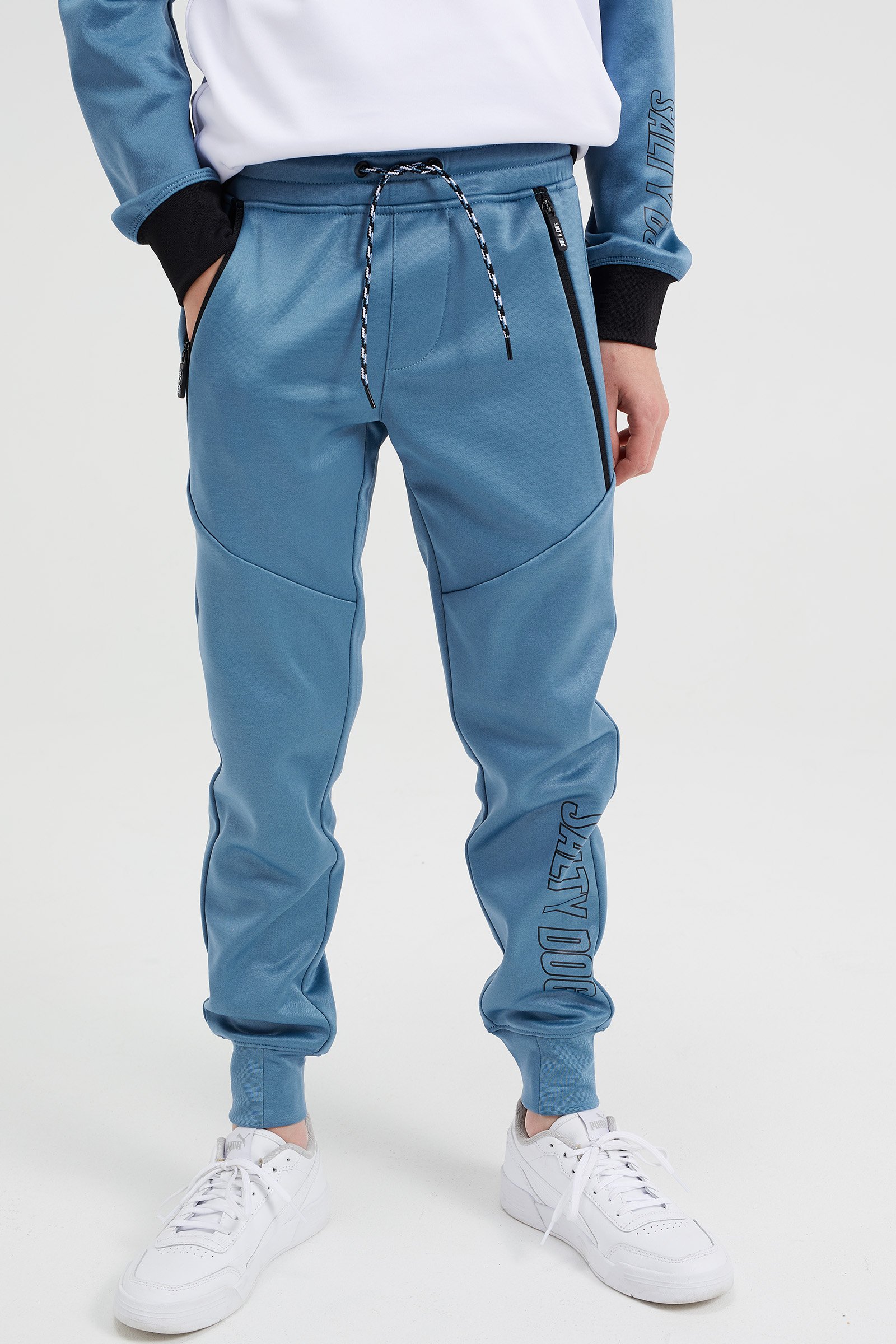 WE Fashion Trainingsbroek - greyish blue/donkerblauw - Zalando.nl