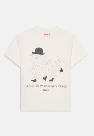 TINYCOTTONS, DANCING SHOES GRAPHIC TEE UNISEX - T-shirt con stampa - off-white