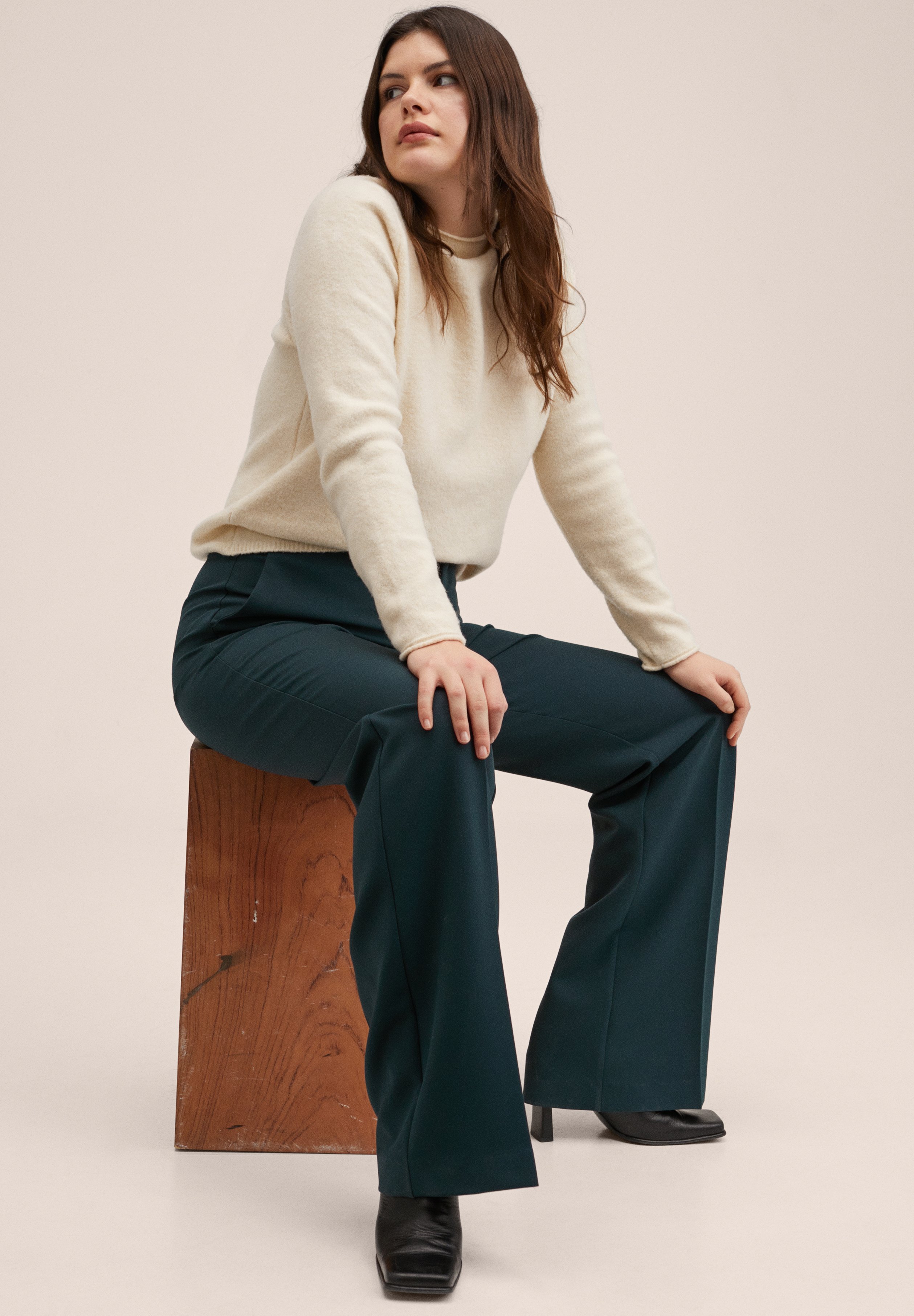 Mango HAILEY - Pantalones - vert foncé/verde oscuro - Zalando.es