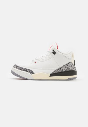 3 RETRO UNISEX - Sneakersy niskie - summit white/fire red/black/cement grey