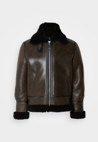 Δερμάτινο μπουφάν - black/brown