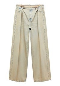 MAYA - Flared Jeans - stone blue denim