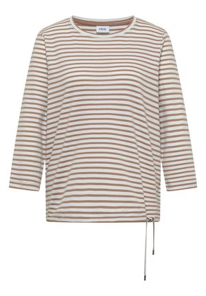 Cecil, 3/4-ARM SHIRT MIT RUNDHALS UND STREIFEN - Longsleeve - natural taupe