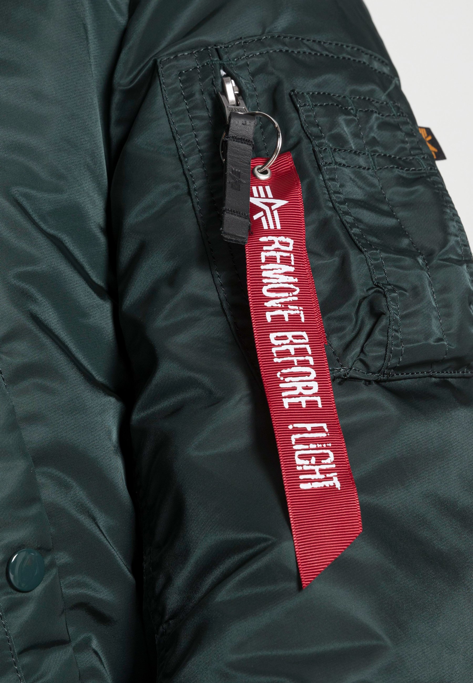 navy green flight jacket