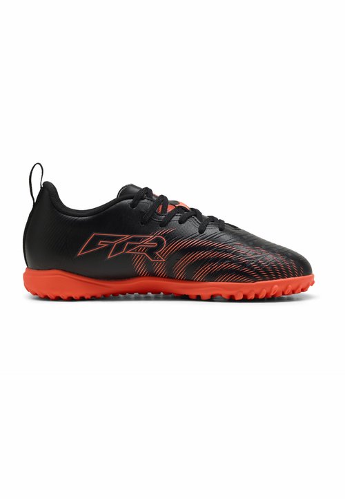 PUMA FUTURE 9 PLAY TT JR UNISEX - Turf football boots - black-glowing red-strong gray — photo 6