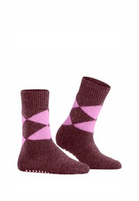 Burlington COSY ARGYLE - Socken - garnet