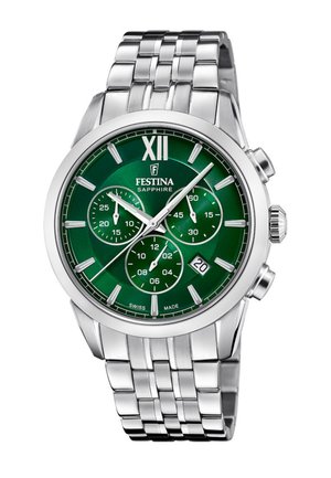 SWISS MADE - Rannekello ajanottotoiminnolla - green