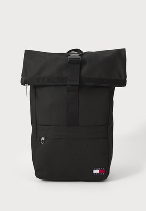 Tommy Jeans DAILY ROLLTOP BACKPACK - Sac à dos - black