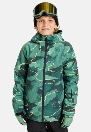 MISSION PRINTED YOUTH - Winterjas - camostrokes trekking green