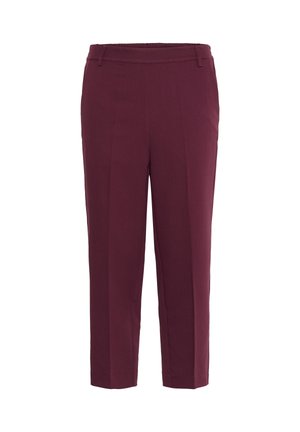 Kaffe SAKURA CROPPED - Pantalon classique - windsor wine
