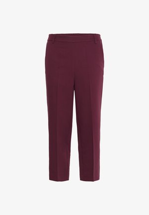Kaffe KASAKURA HW CROPPED PANTS - Pantalon classique - windsor wine