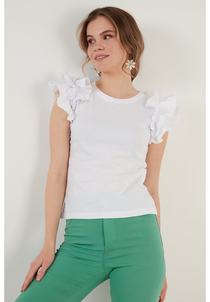 LELA Triko s potiskem - white