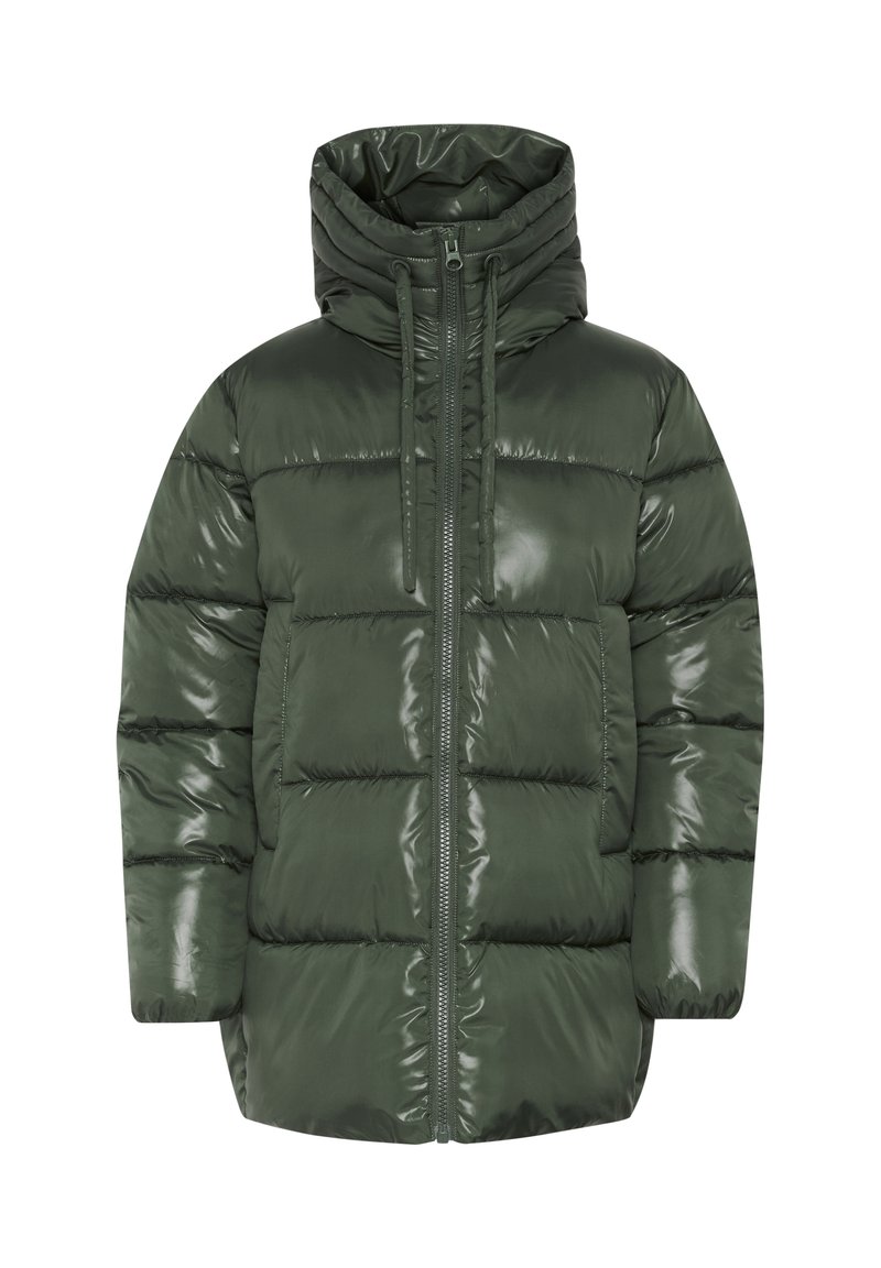 Cream Wintermantel groen