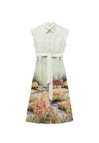 Koton FLORAL  - Abito a camicia - blue
