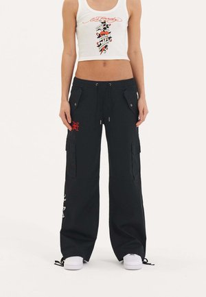 Ed Hardy HOLLYWOOD SWALLOW - Cargo trousers - black