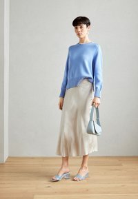 Esprit SKIRT - Falda acampanada - light beige