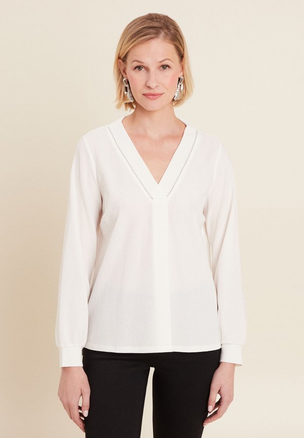 Langarmshirt - blanc