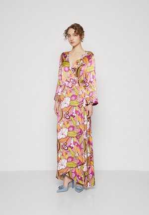 LELA FLORAL WRAP DRESS - Vestito lungo - multicolor