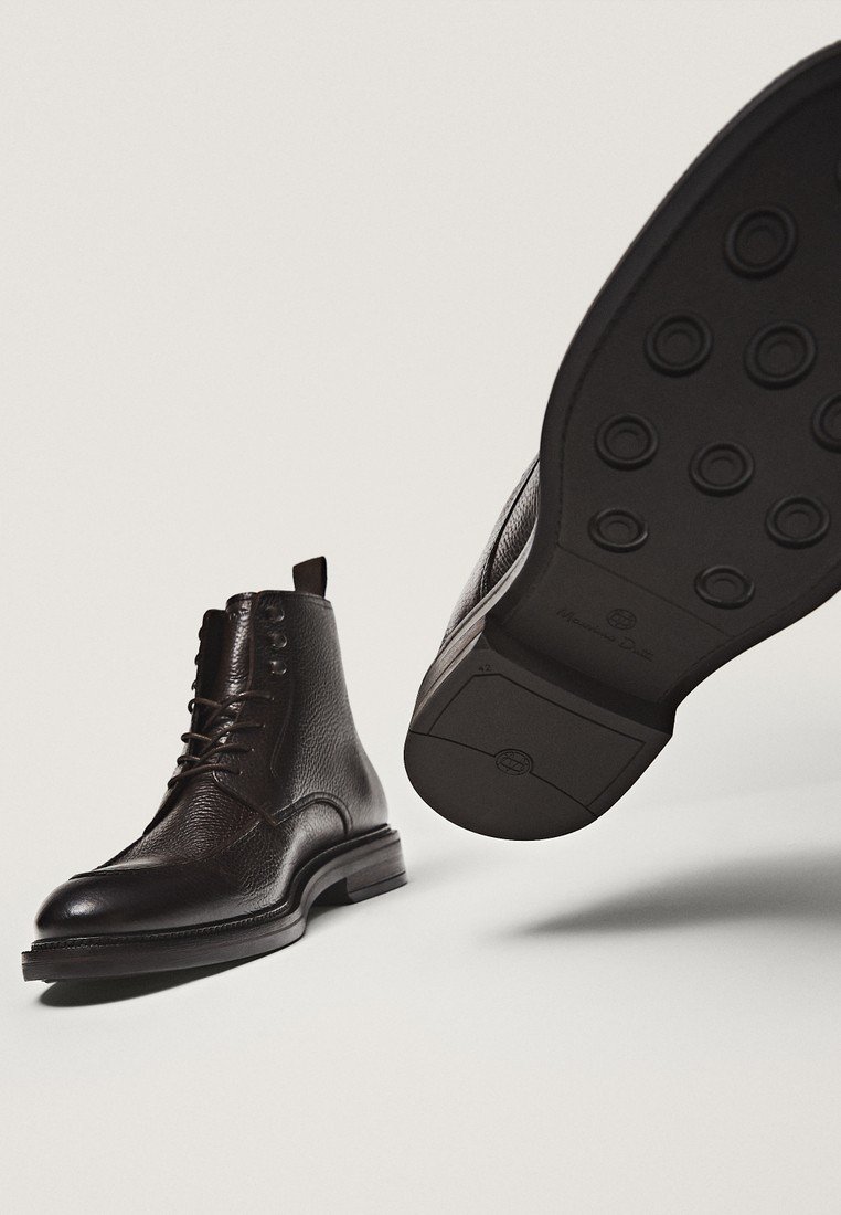 massimo dutti lace up boots