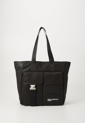 UTILITY COATED TOTE - Tote bag - coated black denim