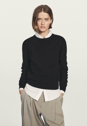 CREW NECK - Trui - black