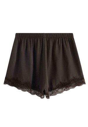 Lindex, LINDEX PYJAMA SHORTS IN SATIN LINDEX - Nattøj bukser - dark dusty brown